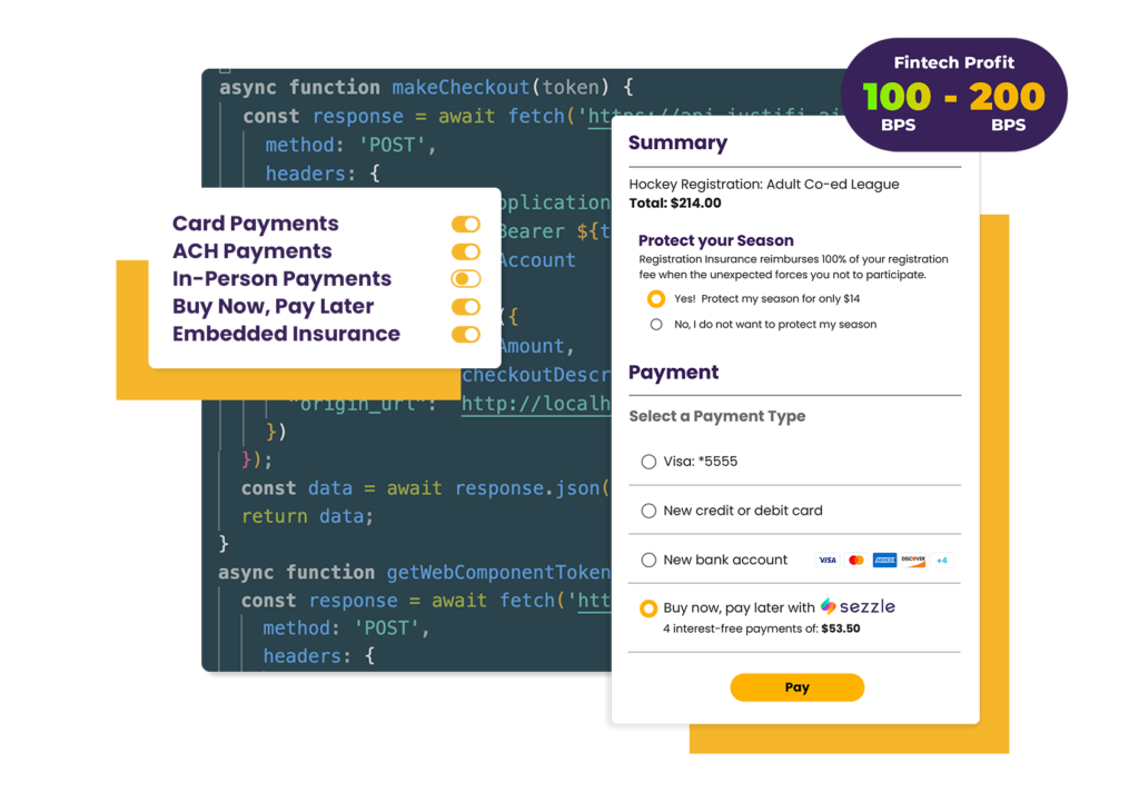 The Unified Fintech Checkout, by JustiFi