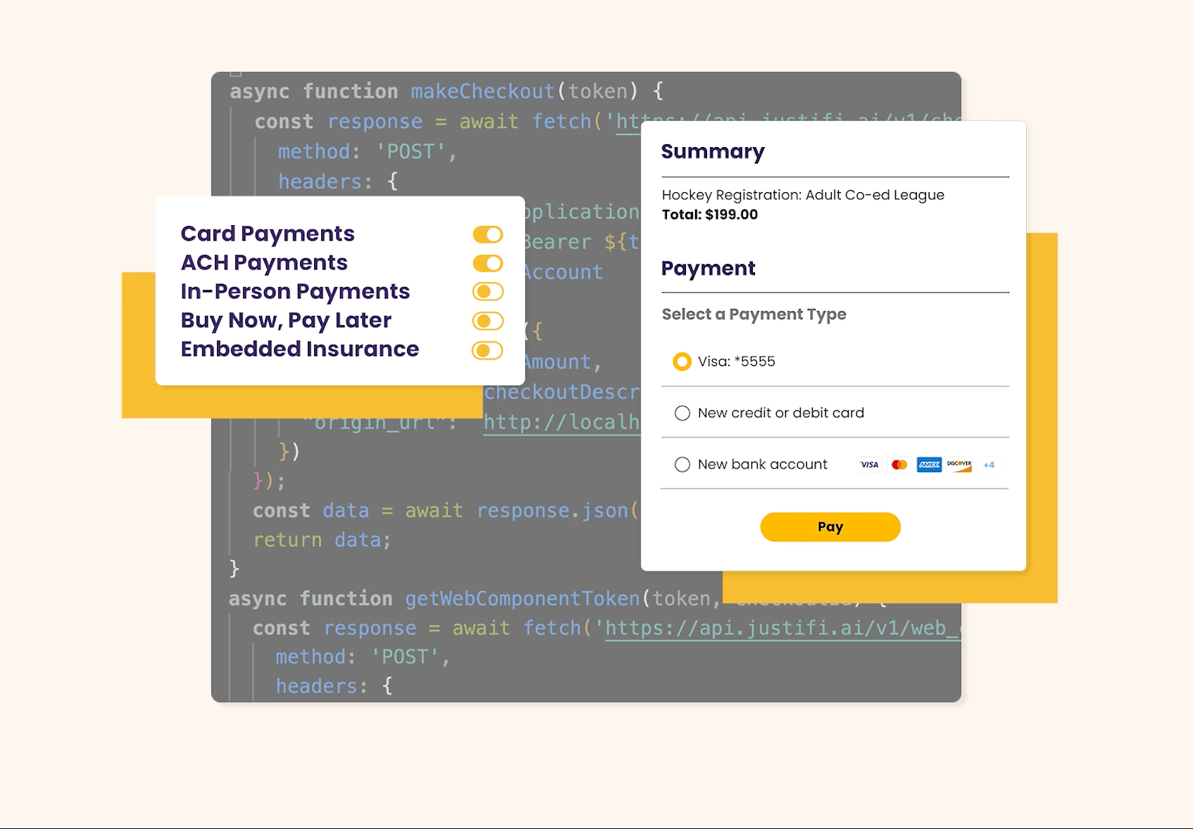 The Unified Fintech Checkout, by JustiFi